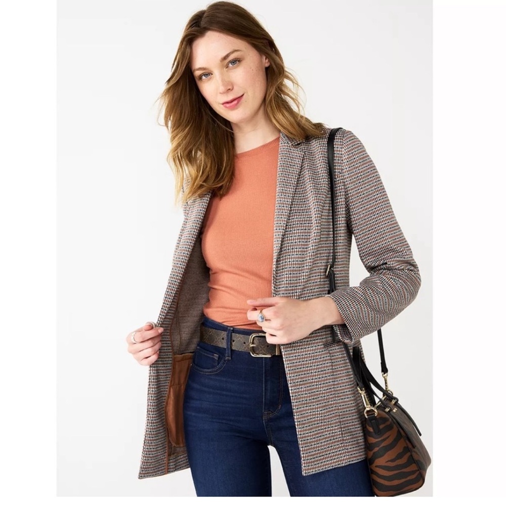 Nine West Houndstooth Blazer